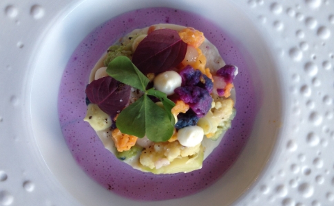 plat végétarien gastronomique